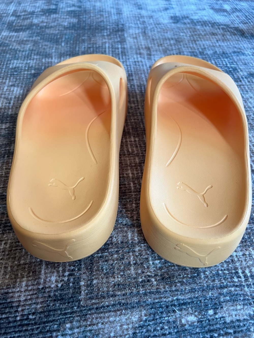Puma Slides Platform Sandals in Almost Apricot Size 7 - Picture 7 of 10